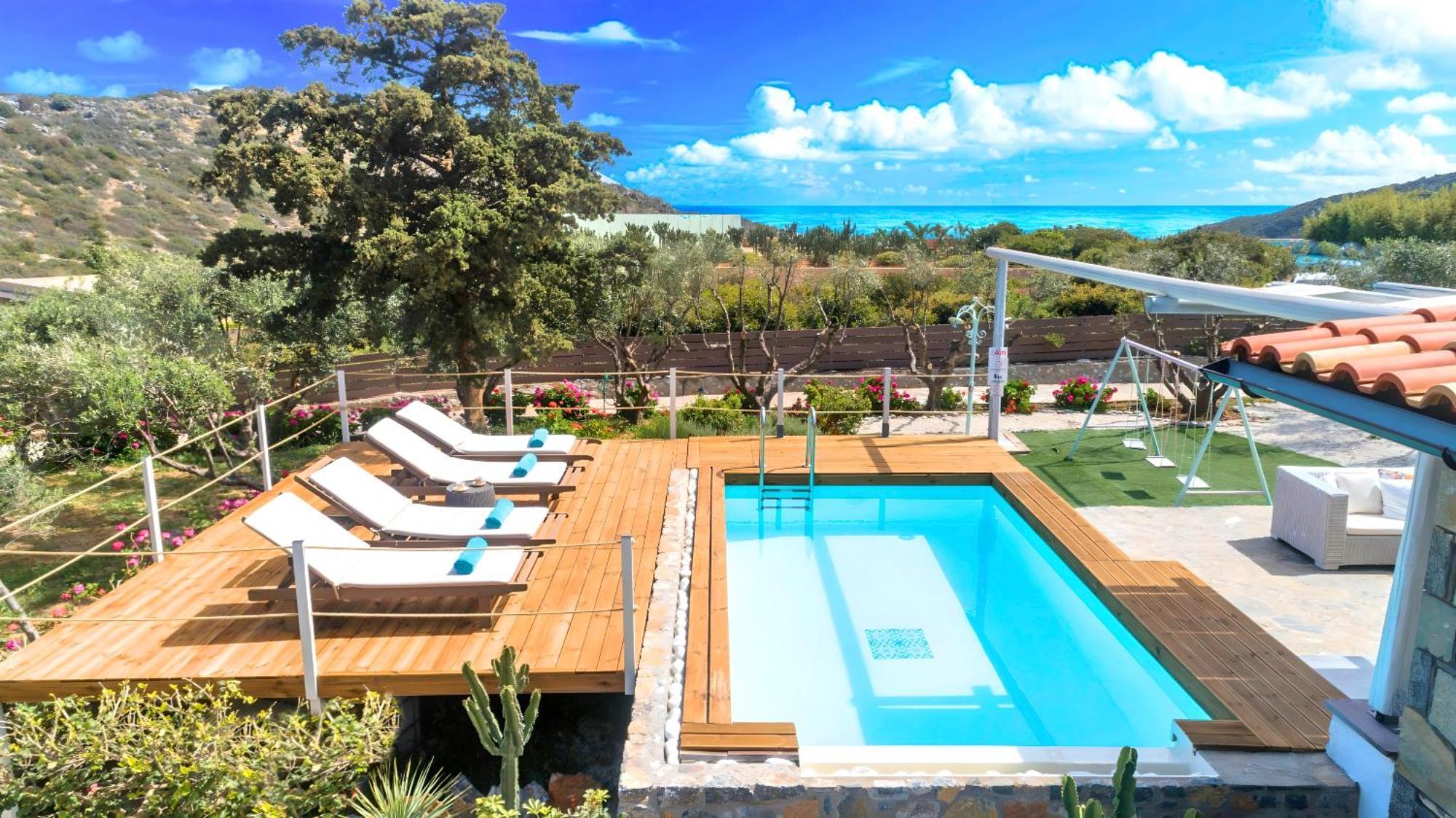 Cretan Lodge Heated Pool آغيوس نيكولاوس المظهر الخارجي الصورة