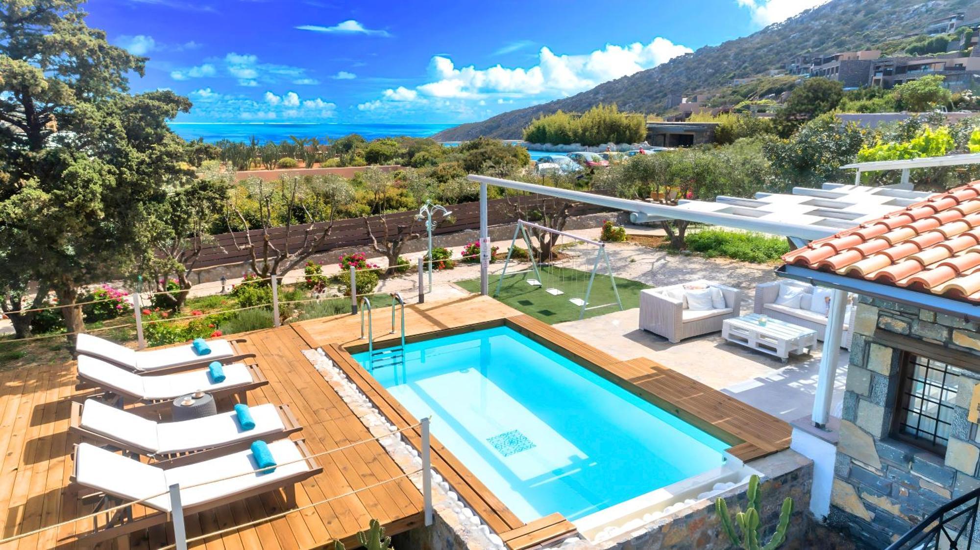 Cretan Lodge Heated Pool آغيوس نيكولاوس المظهر الخارجي الصورة