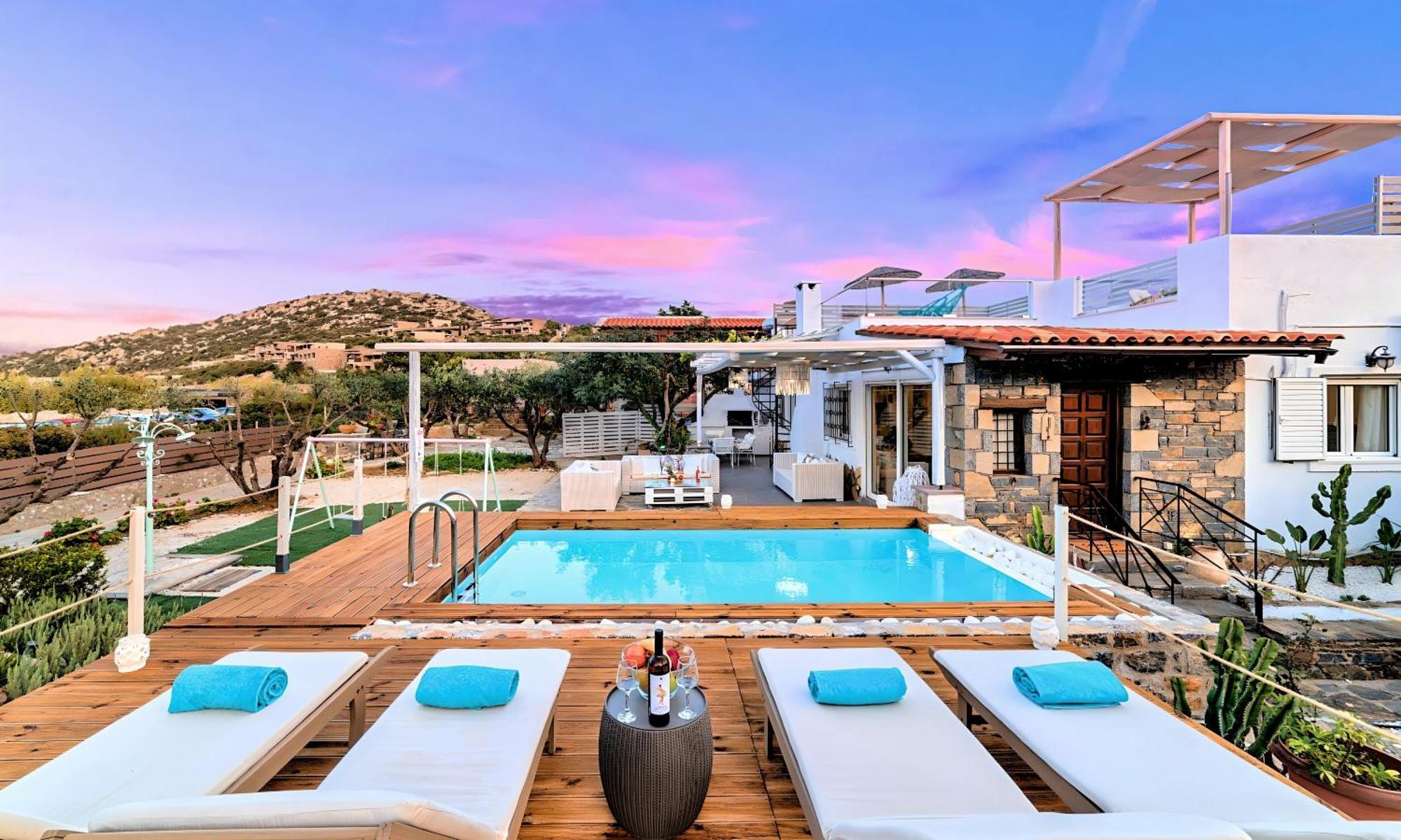 Cretan Lodge Heated Pool آغيوس نيكولاوس المظهر الخارجي الصورة